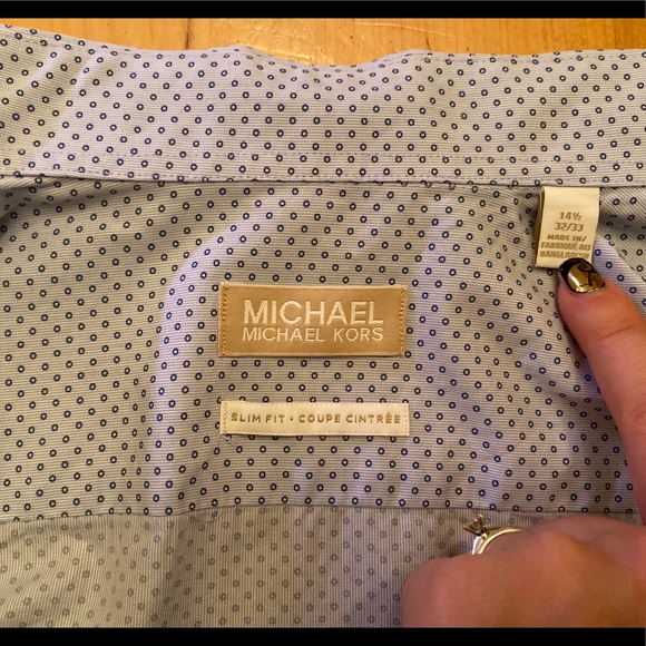 Like new condition. Michael Kors dress shirt. - Picture 4 of 4
